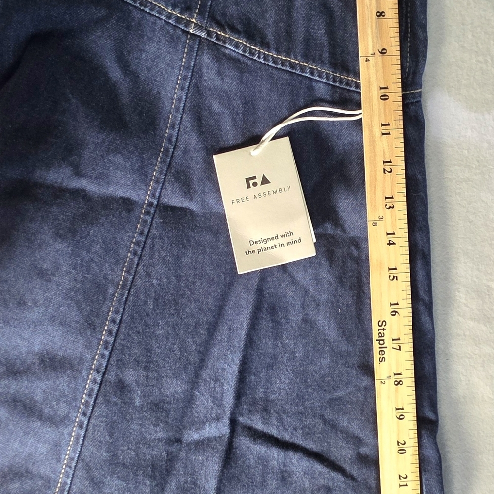Free Assembly Tiered Denim Skirt NWT Size 6 - Picture 5 of 5